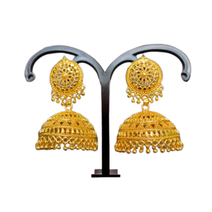 Factory Prices <b>Earrings</b> Set with 22CT Gold Plated Jhumka Style <b>Earrings</b> Jewelry for Women Wear by Indian Exporters - Product Image 2