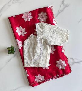 El último y deslumbrante Sari de diseñador indio, el último Sari tradicional exclusivo, ropa de fiesta elegante, ropa de novia, Sari llamativo - Product Image 1