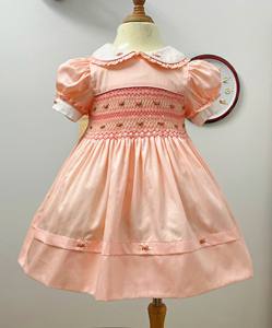 Colección caliente 2024 venta al por mayor hecho a mano smocked OEM ODM niños vestido/Vestido español/princesa bebé niña vestido gran oferta 2024 - Product Image 2