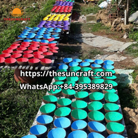 Cuencos de cáscara de coco pulidos y engrasados al por mayor vajilla de alta calidad cuenco de coco natural hecho a mano más vendido