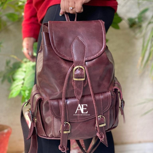 มาใหม่ล่าสุดCrunchหนังเป้สไตล์วินเทจร้อนขายกระเป๋าออกแบบหลายใช้กระเป๋าเป้สะพายหลังขายส่งผลิตภัณฑ์จํานวนมาก - Product Image 1