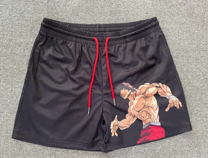 OEM Service 100% Haute Qualité GYM Wear Sérigraphie Maille Hommes Court Noir Couleur Poches Personnalisées Avec Stringer Shorts Pour Hommes - Product Image 6