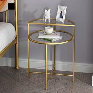 Table de chevet en laiton magnifiquement conçue et fabriquée à la main, finition antique et aspect doré, parfaite pour les chambres classiques haut de gamme - Product Image 4