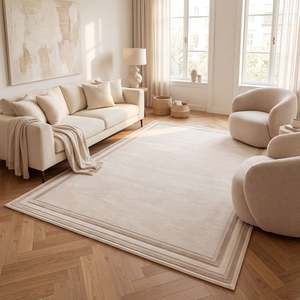 Alfombra con bordes color crema-beige Netline Home Carmel 6060 - Product Image 2