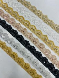 Personalización al por mayor de nuevos adornos de lentejuelas con cuentas de diamantes de imitación para accesorios vestido de tela - Product Image 6