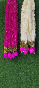 Cuerda de loto de jazmín de tela para bodas y festivales indios hogar y decoración Ganpati guirnalda de boda accesorio decorativo - Product Image 2