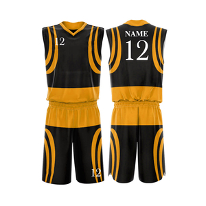 Uniforme de basket-ball d'été réversible à manches courtes pour hommes avec impression personnalisée - Product Image 6
