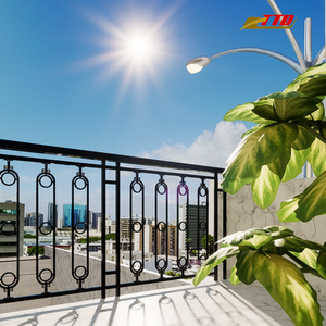 Balcón de hierro forjado hecho en Vietnam para espacios interiores con detalles artísticos y acero local ahora disponible en ofertas de mayo - Product Image 5