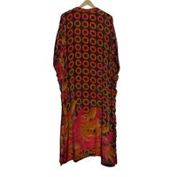 Robe longue kimono en soie florale pour femme, peignoir bohème indien pour l'été, le printemps, l'automne et la nuit