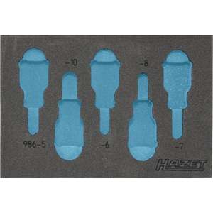 Insert en mousse souple à 2 composants Hazet pour rangement d'outils 163-215/5 et 986/5 - Product Image 1