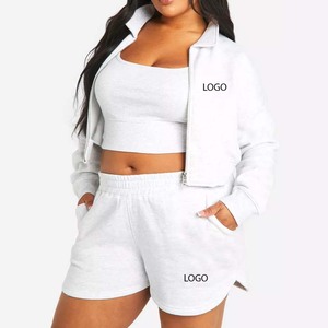 Ensemble chemise et short en coton biologique pour femmes Vêtements durables pour femmes Ensembles deux pièces d'été pour femmes Ensemble short à manches courtes - Product Image 1