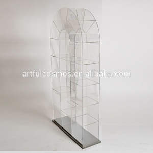 Bibliothèque d'angle en acrylique moderne contemporaine 2025 Solution de promotion élégante pour organiser des livres et des magazines dans n'importe quel espace - Product Image 4