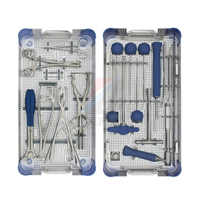 ชุดเครื่องมือผ่าตัดกระดูกสันหลังแบบแมนนวล ระบบสกรูเพดิเคิล สำหรับการผ่าตัดกระดูกและข้อ - Product Image 1