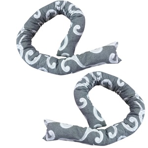 2X100cm esclusioni per porte e finestre a risparmio energetico per porte e finestre in cotone grigio universale - Product Image 1