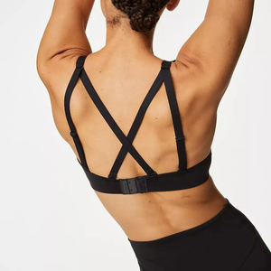New Arrival Women's Sports Bra Eco-Friendly Breathable Yoga Gym Wear Medium Support Seamless Front Logo Removable <b>Pads</b> 2026 - Product Image 6