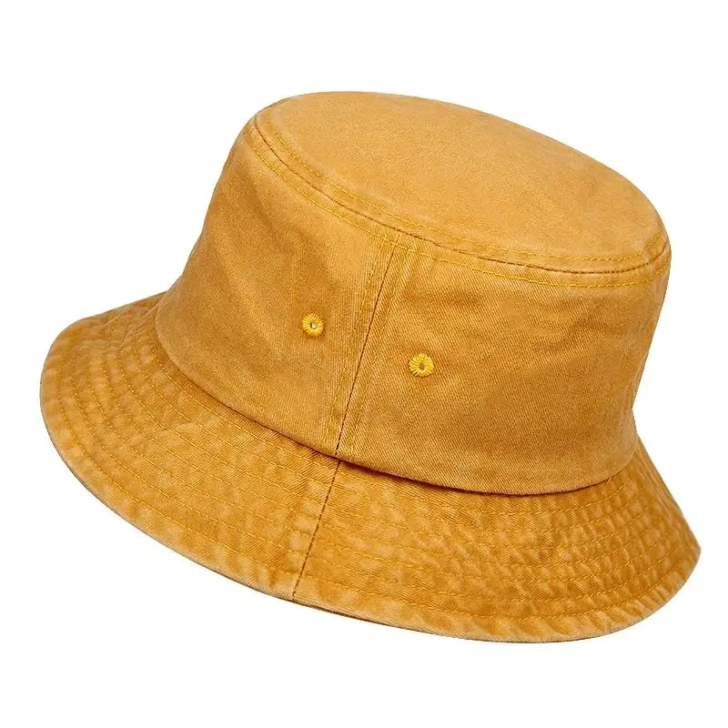 Venta al por mayor de visera de algodón Sun logotipo personalizado bordado cubo sombrero pescador diseñado Unisex personalizado cubo sombrero