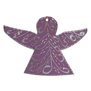 <b>Modern</b> Design Iron Metal Hanging Angel Wall Decorative Ornament Blue Color for Home and <b>Christmas</b> Decoration Handmade - Product Image 2