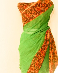 High Quality UDDUP Linen Sarees (Linen Sarees Model) for <b>Indian</b> <b>Pakistani</b> <b>Clothing</b> Home Textile Party Wear-Unisex Wholesale - Product Image 6