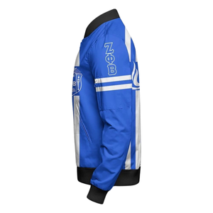 Veste en satin pour femmes Zeta Phi Beta, vêtements grecs, ZPB bleu et blanc, broderie de bouclier de 1920, vêtements de sport de qualité supérieure - Product Image 3