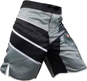 2025 hommes Logo personnalisé entraînement Gym Shorts logoed taille grappling Jiu Jitsu Muay Thai MMA-combat Shorts Arts martiaux porter - Product Image 5