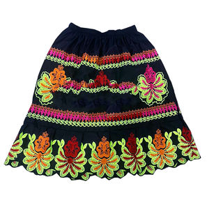 Micronésien Pohnpei femmes décontracté velours côtelé Viscose/Polyester solide respirant brodé robe de bal hawaïen polynésien Maxi - Product Image 6