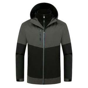Chaqueta Acolchada con Capucha de Lona para Hombre, Diseño Nuevo, Logotipo Personalizado, Ligera, Impermeable, Transpirable, Talla Grande, con Cierre, para Exteriores - Product Image 1