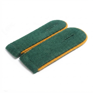 Épaulette entièrement personnalisée vert bouteille avec passepoil orange pour uniforme d'officier - Product Image 3