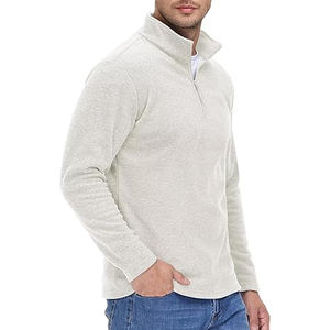 Sweats à capuche personnalisés pour hommes Basics, coton mélangé surdimensionné lourd 100% coton Sweats à capuche pour hommes Streetwear veste de travail à demi-fermeture éclair - Product Image 4