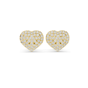 Pendientes de Diamantes en Forma de Corazón de 0.336 ct, Diamantes de Laboratorio de 0.336 CT, Oro de 18KT, 14KT, 10KT y Plata 925, Oro Rosa, Amarillo, Blanco - Product Image 2