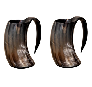 Mug en corne de buffle personnalisé, artisanal, poli, en corne de bœuf, cadeau, mug à café, corne à boire sculptée, mug artisanal - Product Image 5