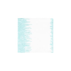 Tovaglioli Bianchi 48x48cm con Stampa Sonora Acquamarina, Bambutex Naturale, 300 Pezzi, B2B - Product Image 1