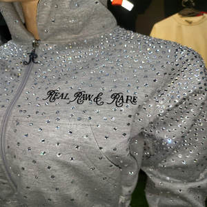 ชุดวอร์มทำงานประดับพลอยเทียมยูนิเซ็กส์แบบปรับแต่งได้ชุดครอปทรงสลิมฟิตชุดวอร์มผ้าฝ้ายขนแกะระบายอากาศได้ดี2025สินค้าเพิ่มเติม - Product Image 2