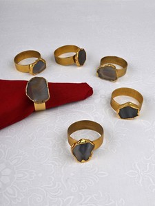 Ronds de serviette, ronds de serviette en rotin, ronds de serviette en osier, décor de table - Product Image 2