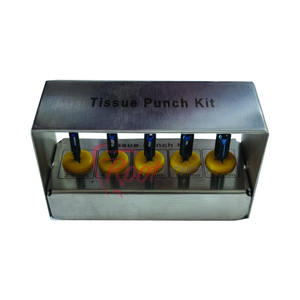 Rootcare Premium dentaire 5 pièces Kit de poinçon de tissu bleu titane Plasma enduit chirurgie Implant Instruments ensemble de poinçons de tissu - Product Image 6