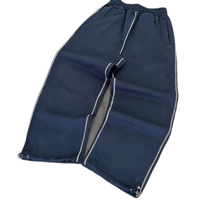 Pantalones de hip hop holgados personalizados en nailon y algodón, pantalones de chándal de pierna ancha para correr de talla grande, impermeables para deportes - Product Image 4