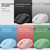 JERTECH JR7 Mouse Gaming USB, tetikus nirkabel ramping warna-warni desain baru