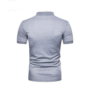Polo T-shirt unisexe 100% polyester 170 GSM, logo OEM personnalisé, uni, sans motif, manches courtes, pour homme, polo de golf - Product Image 5