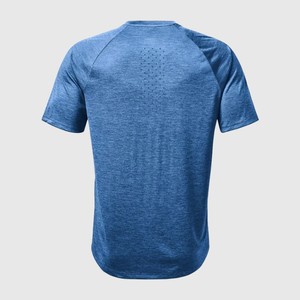 T-shirt Homme 100% Coton Coupe Slim Personnalisé Imprimé Manches Courtes Séchage Rapide Respirant Col Tombant - Product Image 3