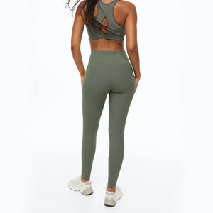 Leggings de yoga taille haute 100% coton pour femmes séchage rapide respirant Fitness vêtements d'extérieur décontracté contrôle du ventre-toutes les tailles disponibles - Product Image 5