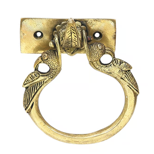Heurtoir de porte de cheval en laiton au design indien authentique, quincaillerie de porte d'entrée à motif animal moderne unique pour la maison, le bureau ou l'hôtel - Product Image 5
