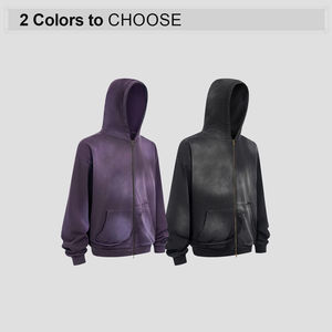 Sudaderas con Capucha de Felpa de Algodón para Hombre, Estilo Invernal, Color Personalizado, Lavado Ácido, Precio Económico al por Mayor, Buena Calidad, Logotipo Personalizado - Product Image 2