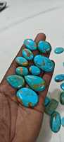 Magnifiques pierres cabochons en turquoise d'Arizona, formes et tailles variées, lisses, en vrac, pour la personnalisation de bijoux, vente en gros de turquoise d'Arizona