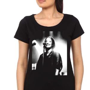 Camiseta personalizada de verano para mujer, de gran tamaño con estampado Floral Camiseta de manga, 100% algodón, venta al por mayor - Product Image 6