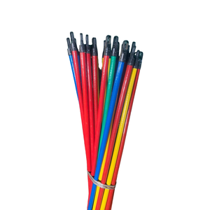 Manche de balai durable Balai de nettoyage des sols Bâtons en bois massif en plastique Mélangé Manche de balai en bois PVC à vendre - Product Image 1