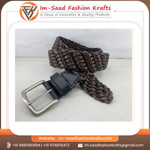 Ceintures Formelles en Cuir Véritable pour Hommes, Taille Moyenne, Boucle Carrée Tête de Mort, Légères et Durables, Motif Uni – Meilleures Ventes - Product Image 6