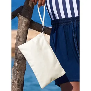 Pochette de poignet en toile personnalisée pour le merchandising d'articles de plage - Product Image 1