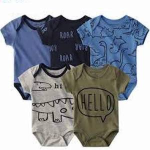 100% Organic Cotton <b>Baby</b> Romper Short Sleeve <b>Jumpsuit</b> Newborns Knitted Pajamas Toddlers Aged 0-6 Months Spring Season Print - Product Image 4