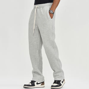 กางเกงขายาวขาตรงมีเชือกผูกเอวกางเกงสไตล์หลวม - Product Image 6