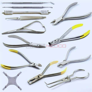 Premium Quality Dental Orthodontic Wire Bending <b>Pliers</b> Bracket Removing Placing Kit Complete <b>Set</b> Orthodontic Medic Instruments - Product Image 1