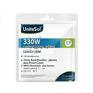 Panel Solar Monocristalino PERC UniteSol de 330W con Lámina Trasera Blanca y Cubierta Frontal de Vidrio - Product Image 2
